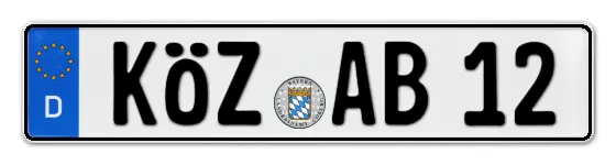 Kennzeichen KÖtZting bestellen