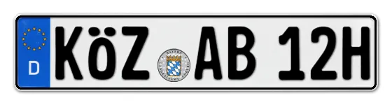 H-Kennzeichen KÖZ als Wunschkennzeichen online bestellen