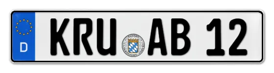 Autokennzeichen KRUmbach
