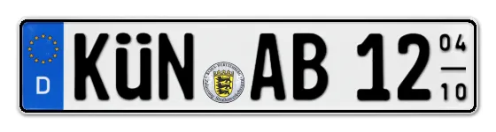 Saisonkennzeichen KÜNzelsau Saisonkennzeichen KÜN für KÜNzelsau online bestellen