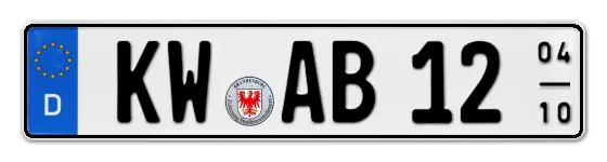 Saisonkennzeichen KW für Königs Wusterhausen online bestellen