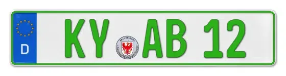 Grüne Kennzeichen KY online bestellen