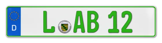 Grüne Kennzeichen L online bestellen