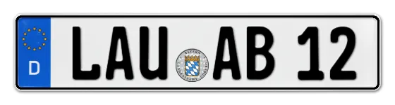 Kennzeichen LAUf bestellen