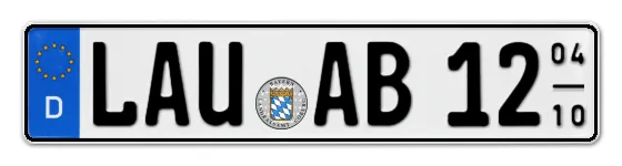 Saisonkennzeichen LAU für LAUf als Wunschkennzeichen online bestellen