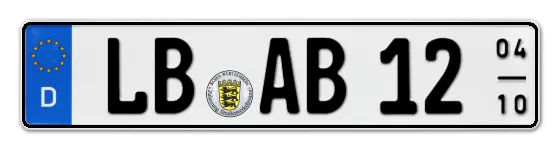 Saisonkennzeichen LB für LudwigsBurg als Wunschkennzeichen online bestellen