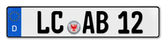 Autokennzeichen LuCkau