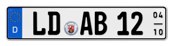 Saisonkennzeichen LanDau Saisonkennzeichen LD für LanDau online bestellen