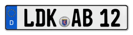 Autokennzeichen Lahn-Dill-Kreis
