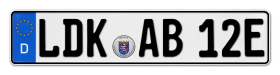 E-Kennzeichen Lahn-Dill-Kreis online bestellen