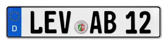 Autokennzeichen LEVerkusen