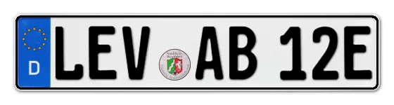 E-Kennzeichen LEVerkusen online bestellen