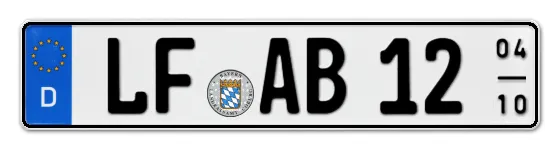 Saisonkennzeichen LF für LauFen online bestellen