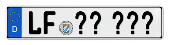 Wunschkennzeichen Laufen reservieren