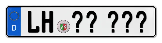 Wunschkennzeichen Lüdinghausen reservieren