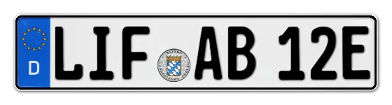 E-Kennzeichen LIchtenFels online bestellen