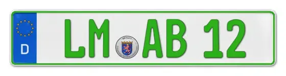 Grüne Kennzeichen LM online bestellen