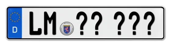 Wunschkennzeichen Limburg reservieren