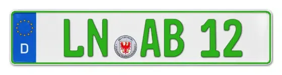 Grüne Kennzeichen LN online bestellen