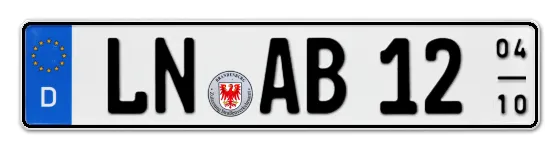 Saisonkennzeichen LübbeN Saisonkennzeichen LN für LübbeN online bestellen