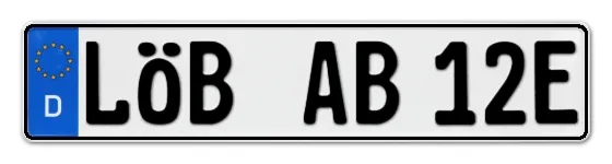 E-Kennzeichen LÖBau online bestellen