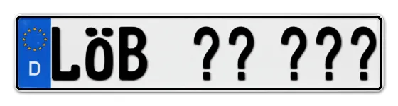 Wunschkennzeichen LÖbau reservieren