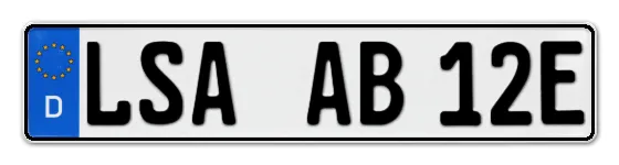 E-Kennzeichen Land Sachsen-Anhalt online bestellen