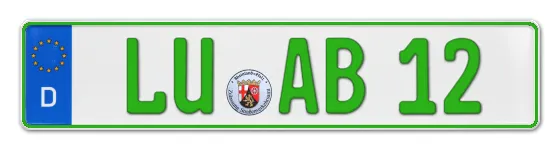 Grüne Kennzeichen LU online bestellen