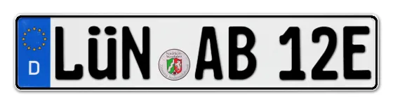 E-Kennzeichen LÜNen online bestellen