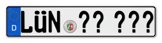 Wunschkennzeichen LÜnen reservieren