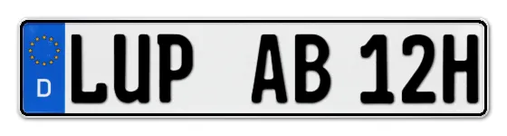 H-Kennzeichen LUP online bestellen