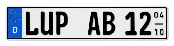 Saisonkennzeichen LUP für LUdwigslust, Parchim online bestellen