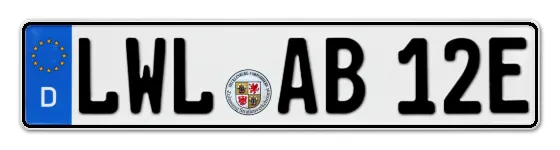 E-Kennzeichen LudWigsLust als Wunschkennzeichen online reservieren