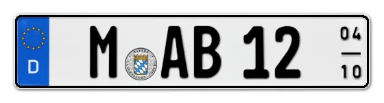 Saisonkennzeichen M für München online bestellen