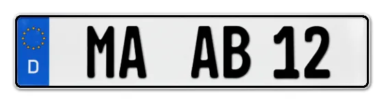Autokennzeichen MAnnheim