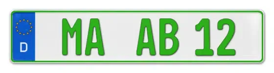 Grüne Kennzeichen MA online bestellen