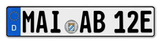 E-Kennzeichen MAInburg online bestellen