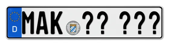 Wunschkennzeichen Marktredwitz reservieren