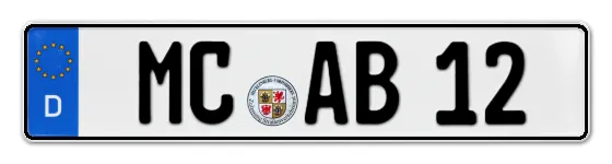 Autokennzeichen MalChin