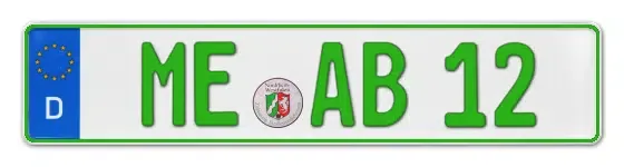 Grüne Kennzeichen ME online bestellen