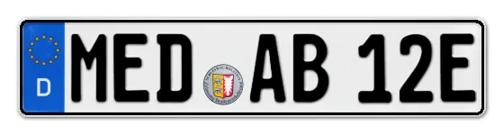 E-Kennzeichen MElDorf online bestellen