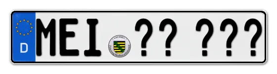 Wunschkennzeichen Meissen reservieren