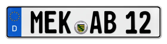 Autokennzeichen Mittlerer ErzgebirgsKreis