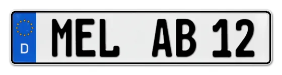 Autokennzeichen MELle Autokennzeichen MELle