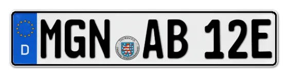 E-Kennzeichen MeininGeN online bestellen