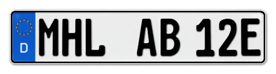 E-Kennzeichen MüHLhausen online bestellen