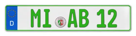 Grüne Kennzeichen MI online bestellen