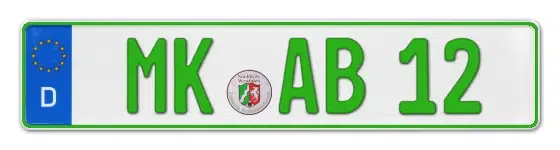 Grüne Kennzeichen MK online bestellen
