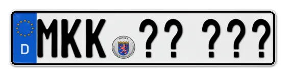 Wunschkennzeichen Main-kinzig-kreis reservieren