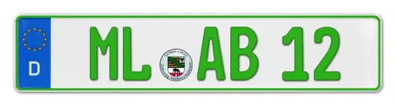 Grüne Kennzeichen ML online bestellen